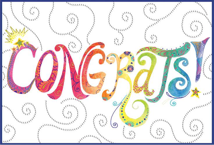 Pictura congratulation card from Everyday Cards collection with celebratory design and "Congrats" message on white background.